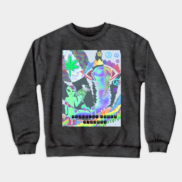 Alien Psst Crewneck Sweatshirt by PSST